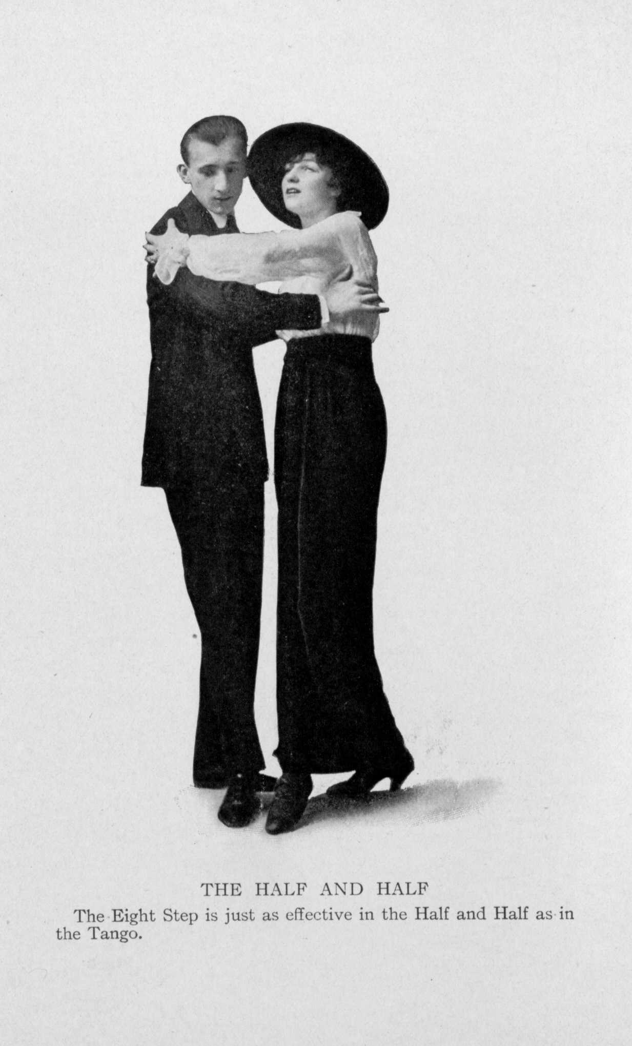Vernon and Irene Castle demonstrate a partner dance in a 1914 book.